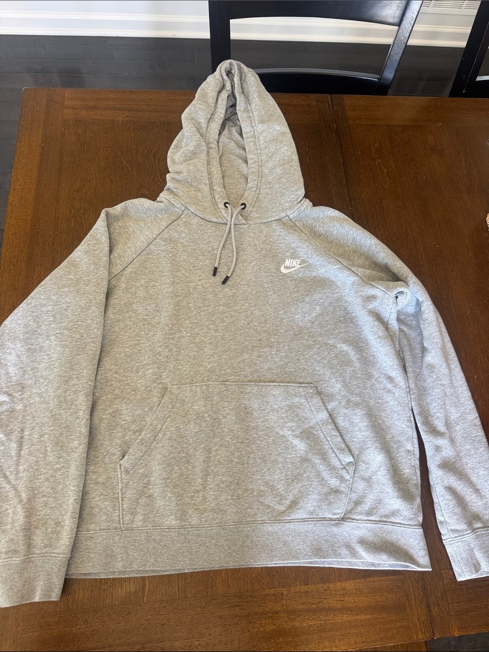 Women’s Nike Hooded gray sweatshirt, size large